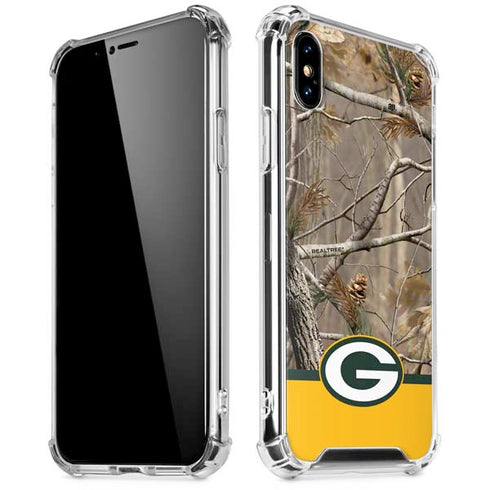 NFL Realtree Camo Green Bay Packers iPhone XS Max Clear Case